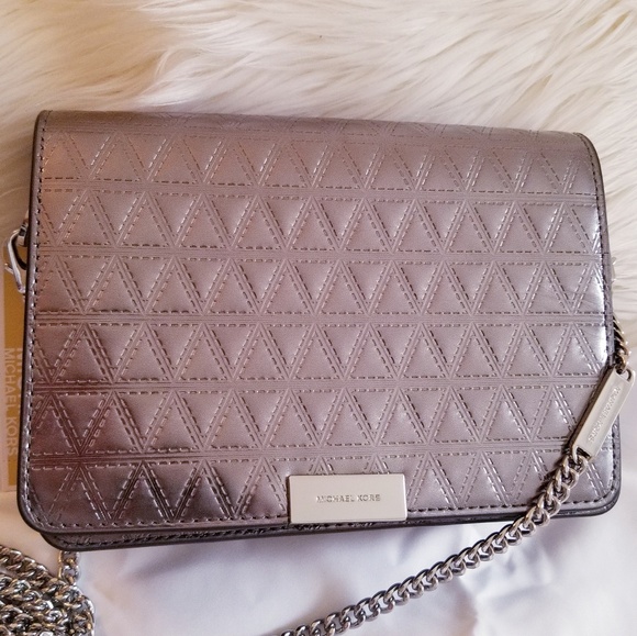 Michael Kors Handbags - Sale🔥NWT* Michael Kors Jade MD Gunmetal Crossbody